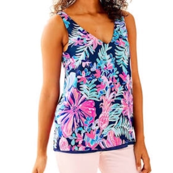 Lilly Pulitzer Tops - Lilly Pulitzer Florin Reversible Top